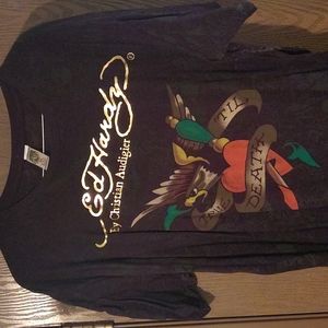 Ed Hardy graphic tee